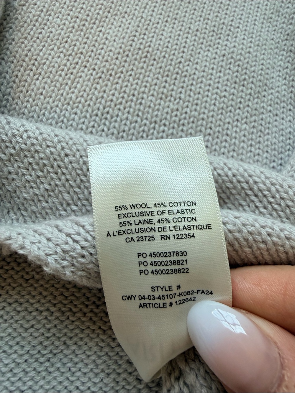 Aritzia Wilfred Cotton Charm Basque Sweater Vest Heather Ecru M Wool Cotton - Picture 7 of 12